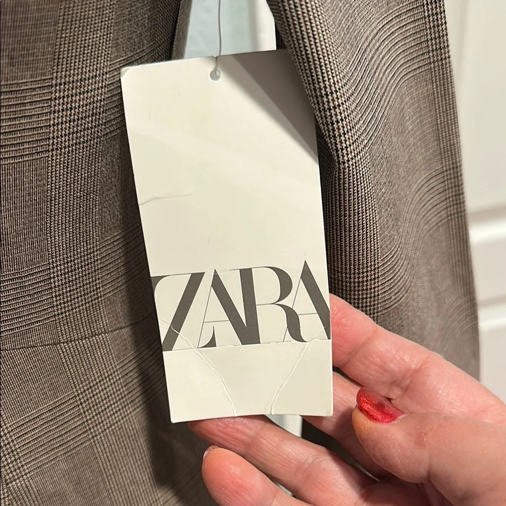 Zara Sz Small Chic Brown Sheath Dress • NWT! - Picture 6 of 15